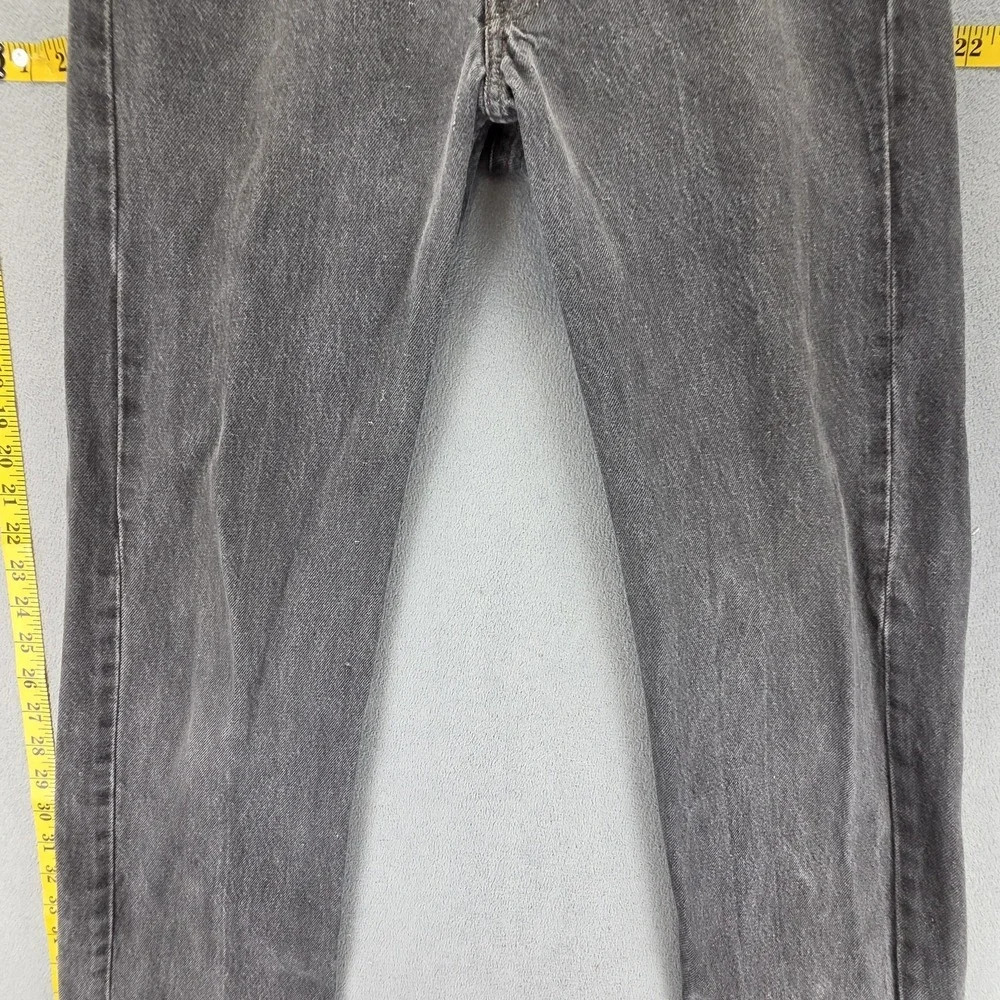 Vintage‎ Levis 501 Jeans Mens Gray Charcoal Wash Button Fly Made USA Fits 27x30